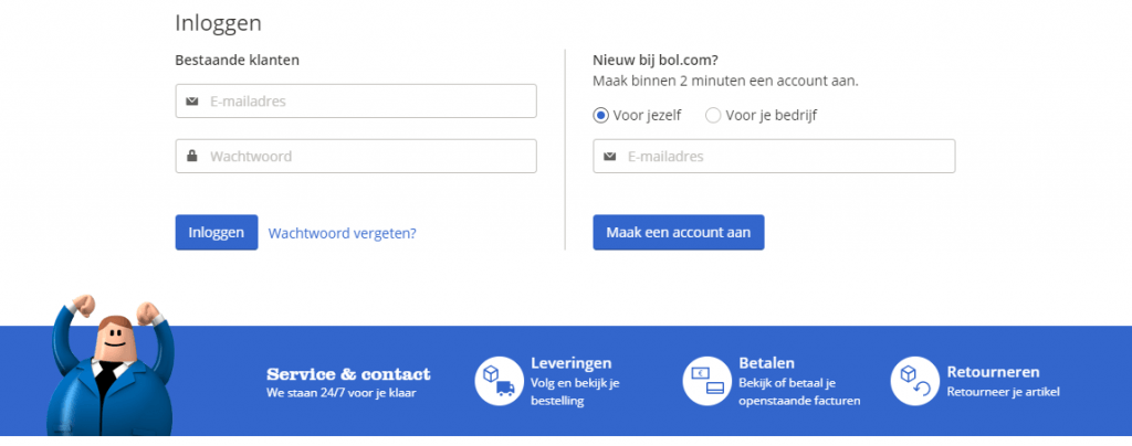 bol.com account aanmaken