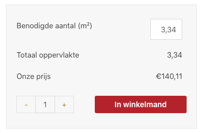 Evim Vloeren m2 berekening